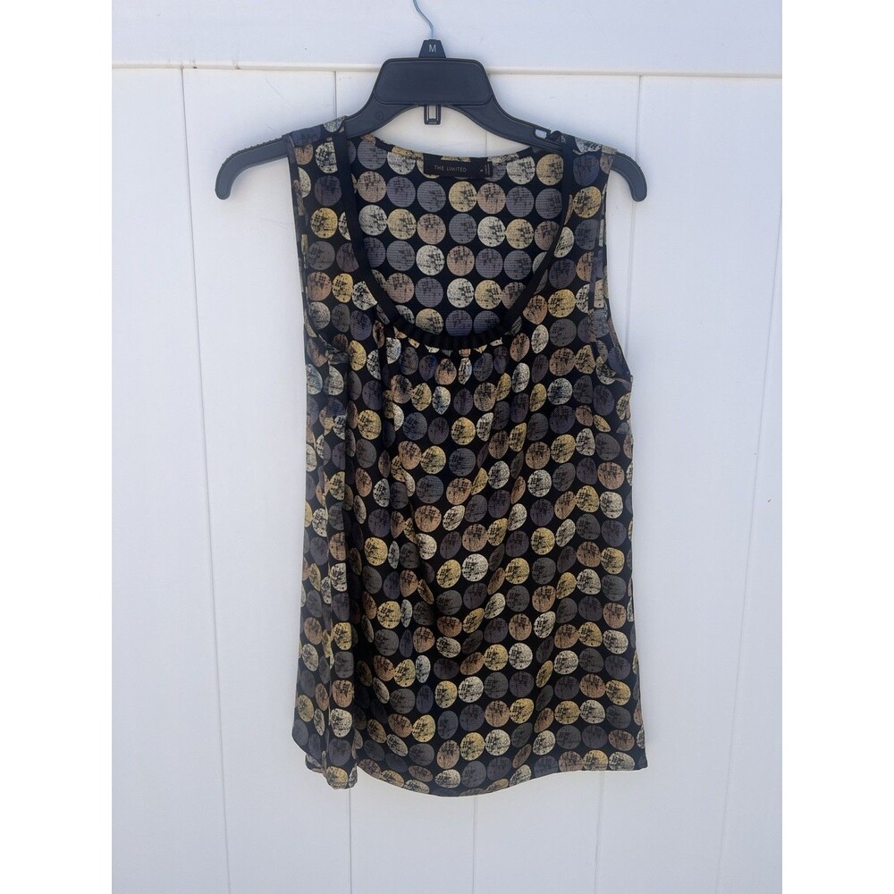 The Limited Womens Sleeveless Blouse Sz Medium Lightweight Multicolor Geometric